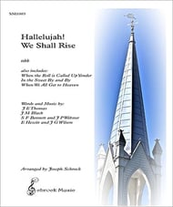Hallelujah! We Shall Rise INST PARTS TTBB choral sheet music cover Thumbnail